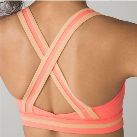 Lululemon Rack Pack Bra Very Light Flare Peach 2 - Picture 2 of 8